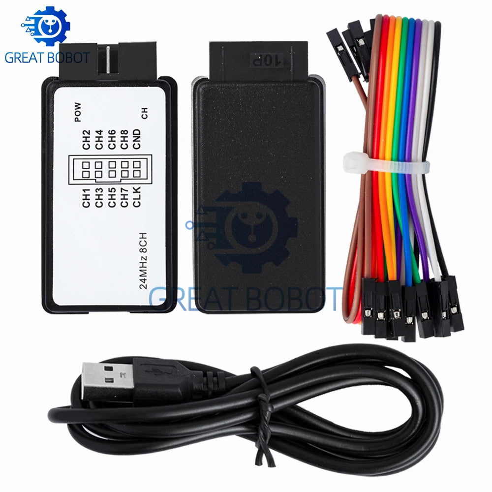 USB Logic Analyzer 24MHz 8-Channel – ARM & FPGA Debugger USB Logic Analyzer Axl