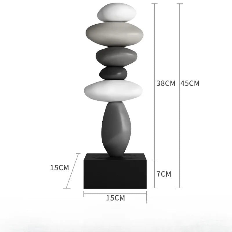 Luxury Resin Miniature Figurines | Modern Home Décor Ornaments Decorative Figurine Axl Gray medium