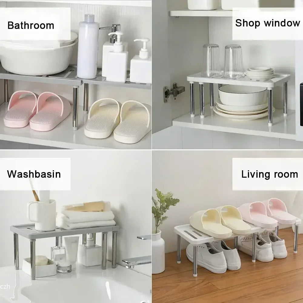 Expandable Storage Shelf Organizer – Adjustable 35–61 cm Rack Storage Shelf Organizer Axl