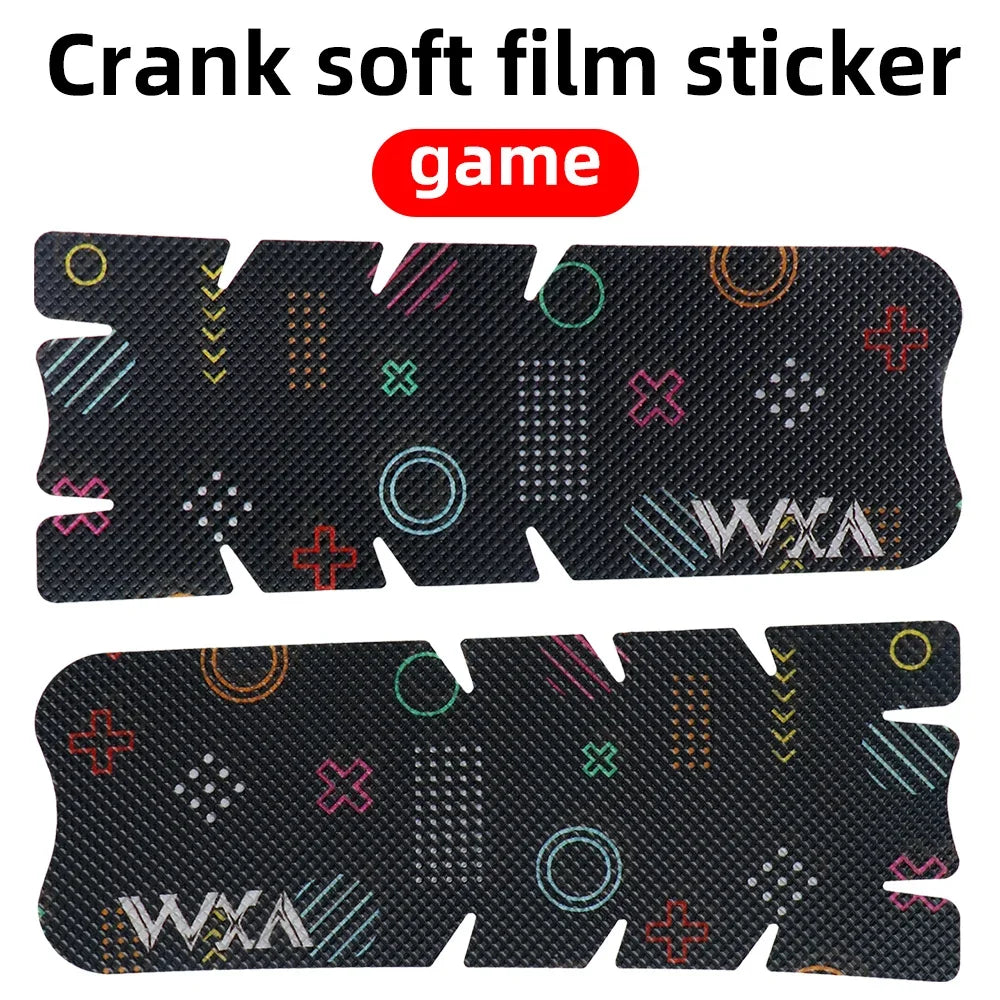VXM Bicycle Crank Protector Stickers – Anti-Scratch 3D PVC Film Bike Crank Protector Axl Game style