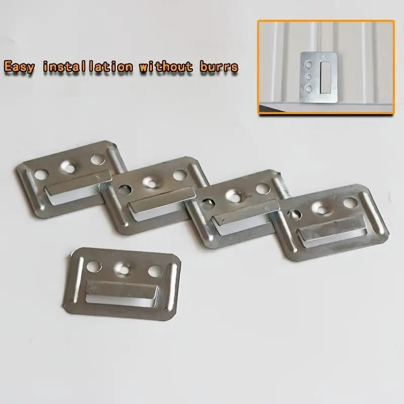 100-Pack WPC Wall Panel Clips – Metal Cladding Clips Indoor & Out Wall Panel Clips Axl