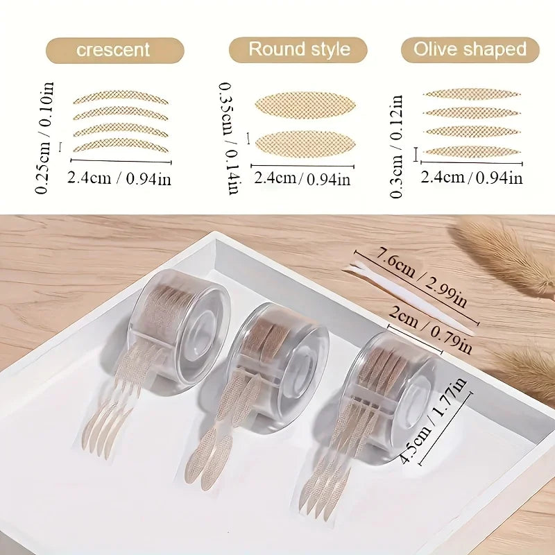 600pcs Ultra-Thin Eyelid Tape Stickers for Natural Big Eyes Look Eyelid Tape Stickers Axl