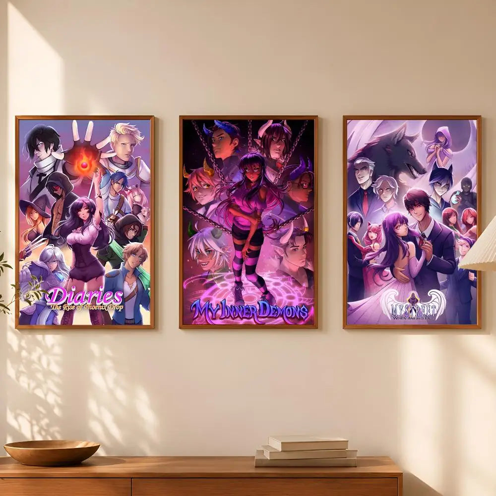 Aphmau Self-Stick HD Wall Art Poster – Waterproof Room Decor Wall Art Poster Axl