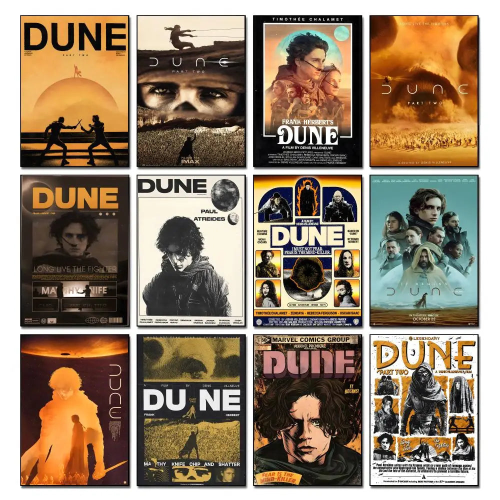 Dune Movie Poster – HD Waterproof Wall Art Print Movie Wall Poster Axl