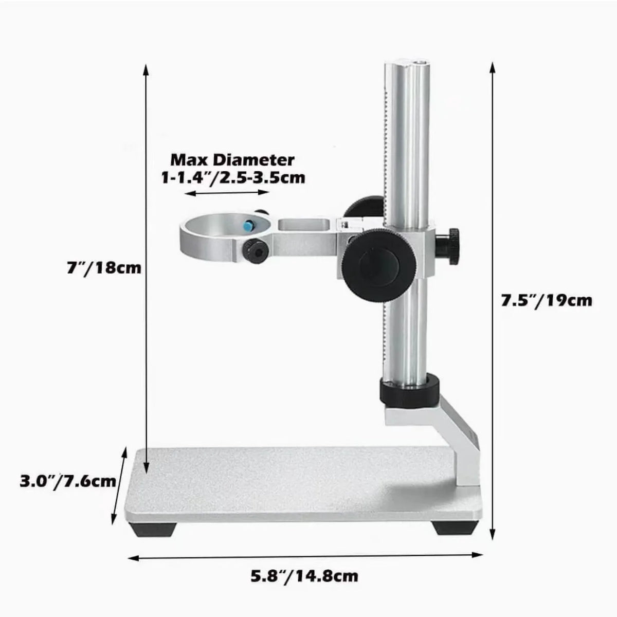 Aluminum Alloy Adjustable Microscope Bracket | Precision Stand Microscope Stand Axl