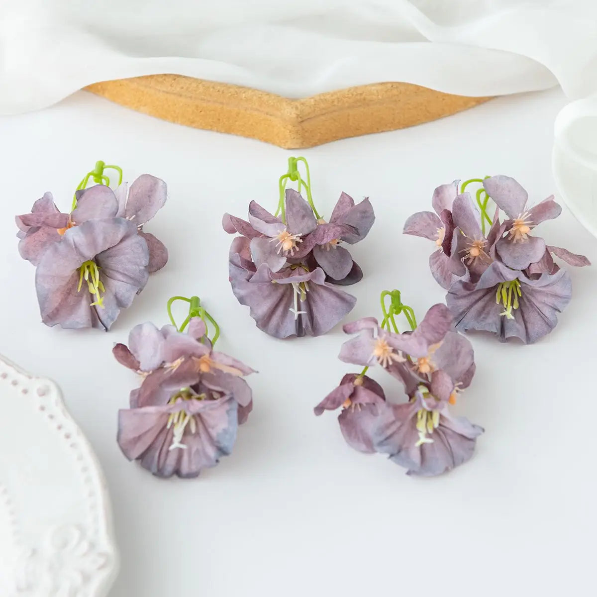 Silk Artificial Hydrangea Flower Heads 5/10 Pcs – Wedding Decor Artificial Silk Flowers Axl 2 10pcs