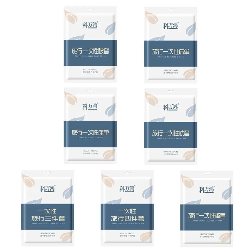 Disposable Travel Bedding Set – Sheet, Duvet Cover & Pillowcase Disposable Bedding Set Axl