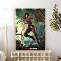 Tomb Raider Video Game Wall Poster – Self-Adhesive Sticker Wall Art Poster Axl z1 30x42cm No Frame