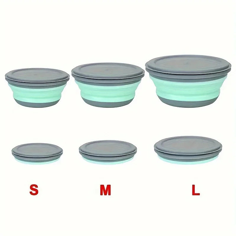3-Piece Portable Bowl Set – Kitchen, Travel & Camping Portable Bowl Set Axl