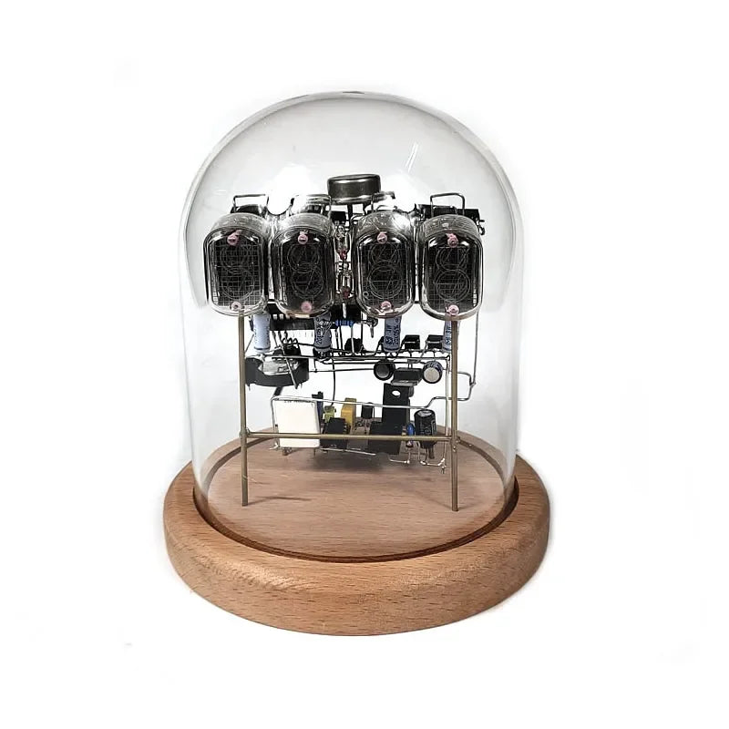 IN-12 Nixie Tube Clock DIY Kit – Retro Wood Desk Clock DIY Nixie Tube Clock Axl
