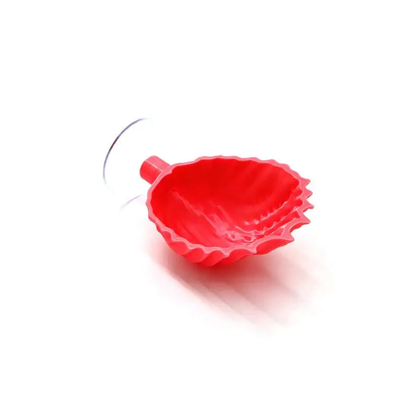 Shell-Shaped Betta Feeding Dish with Suction Cup | Fish Tank Aquarium Feeding Dish Axl M