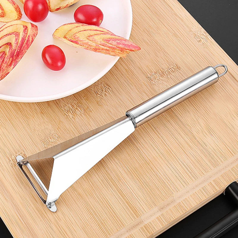 Triangle Fruit Carving Knife – Stainless Steel Peeler & Cutter Fruit Carving Knife Axl