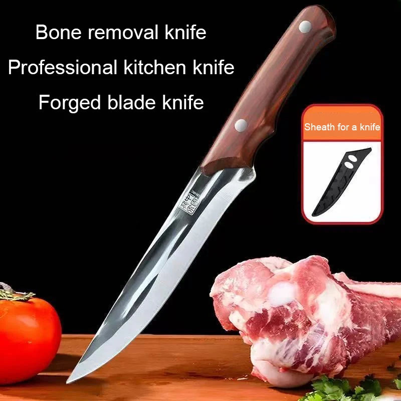 Forged Stainless Steel Butcher Knife – Meat & Bone Cleaver Butcher Kitchen Knife Axl