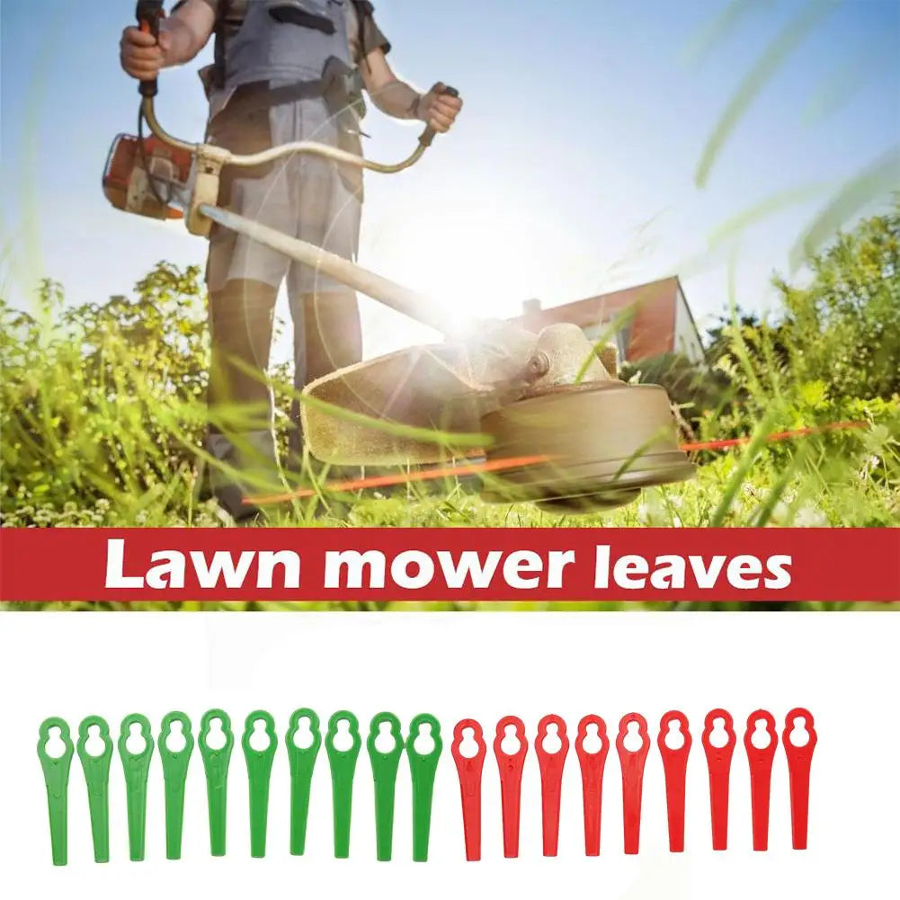 100-Pack Plastic Grass Trimmer Blades – Mower Replacement Parts Trimmer Replacement Blades Axl