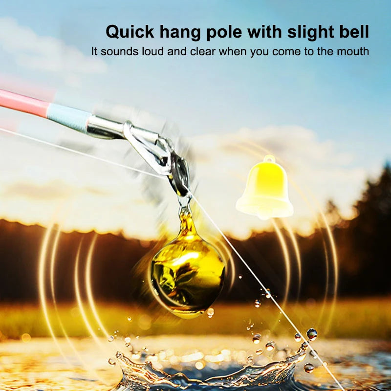 Quick-Clip Fishing Bell Alarms 10/20 Pack – Night & Ice Fishing Fishing Bite Alarm Axl