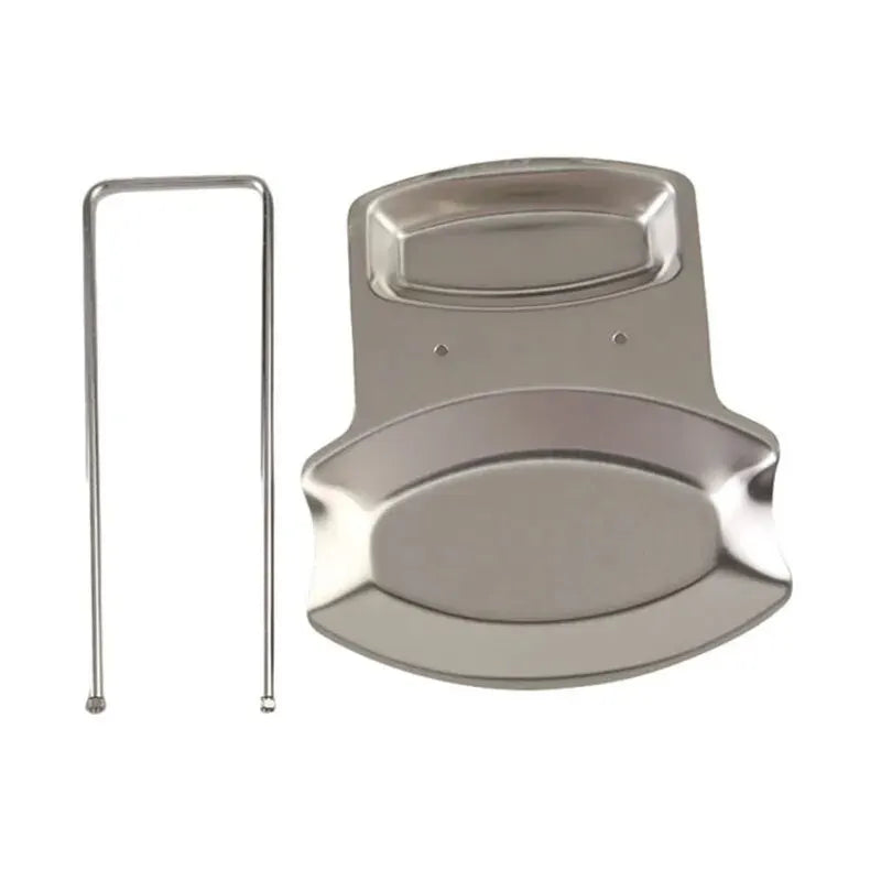 Stainless Steel Pot Lid Rack & Spatula Spoon Holder Stand Kitchen Utensil Rack Axl 1PCS
