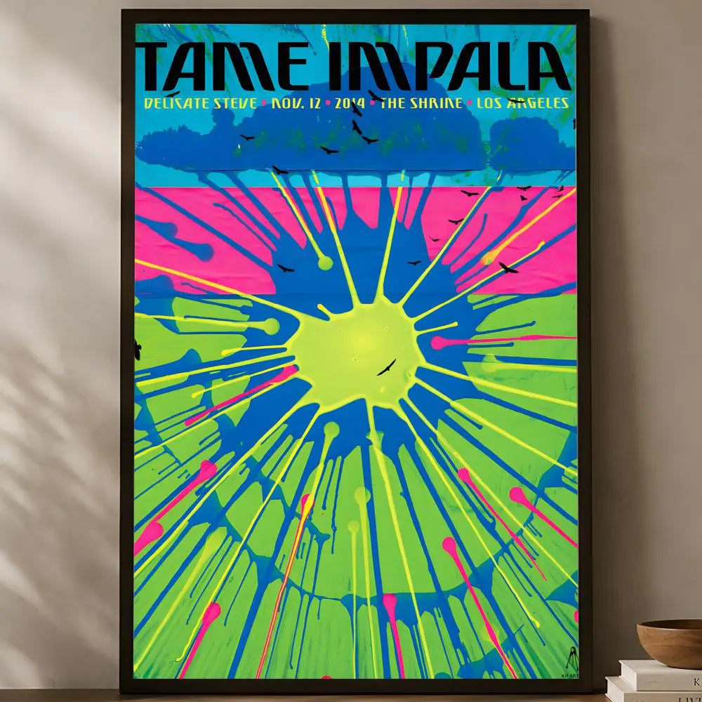 Tame Impala HD PVC Self-Stick Wall Art Poster | Home Decor Wall Art Poster Axl White13 50X70cmNoframe