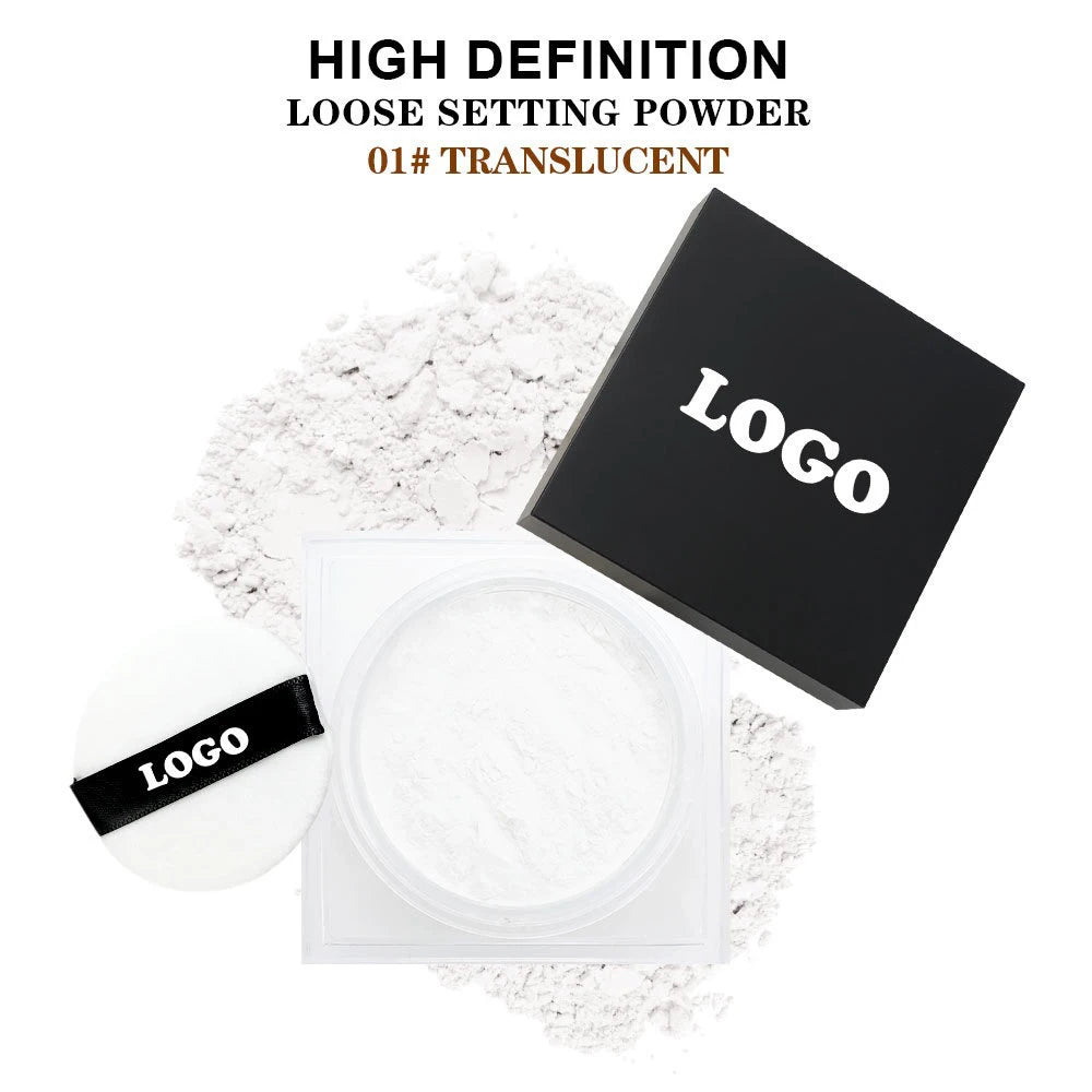 Vegan Loose Setting Powder – Oil Control Waterproof | Wholesale Loose Setting Powder Axl 01 100pcs with logo