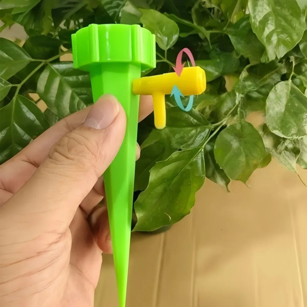 6-Pack Adjustable Plant Watering Drip Spikes | Garden Irrigation Drip Watering Spikes Axl