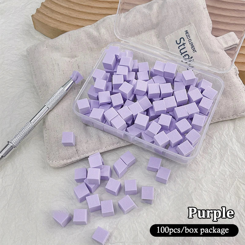 Nail Art Sponge Set 50/100 Pcs – Ombre Gradient Manicure Kit Nail Art Sponge Set Axl A9