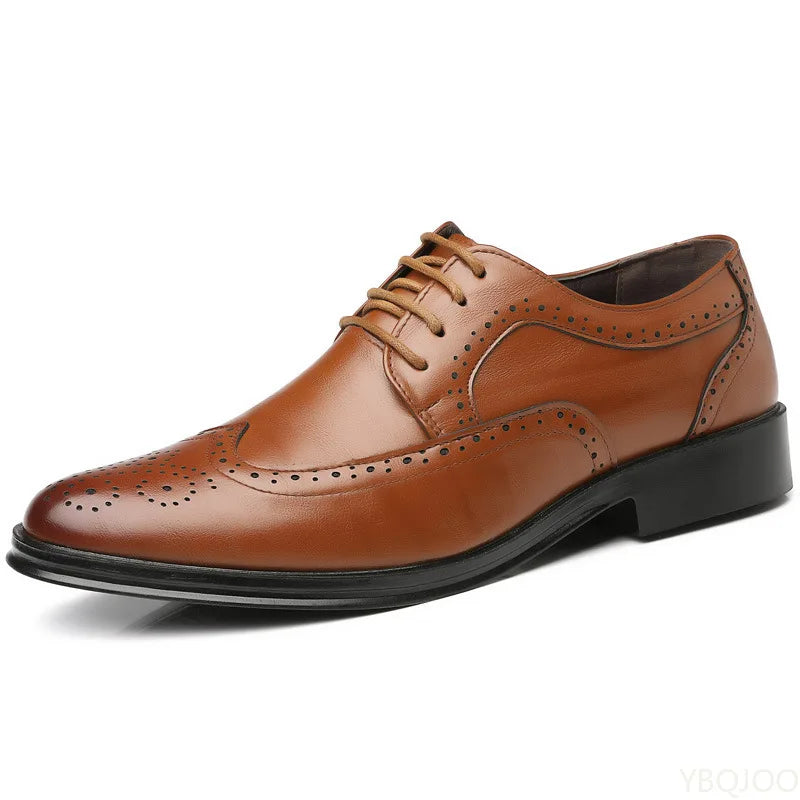 Men's Pointed Toe Oxford Dress Shoes – Office & Wedding Oxford Dress Shoes Axl