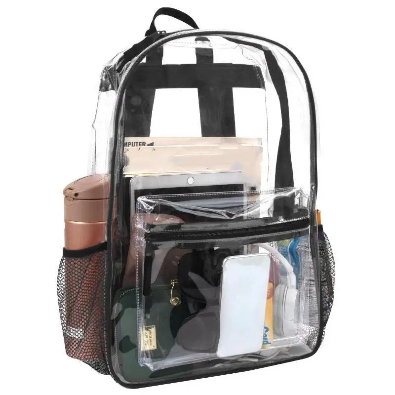 Clear PVC Stadium Backpack – Waterproof Transparent Bag Clear PVC Backpack Axl