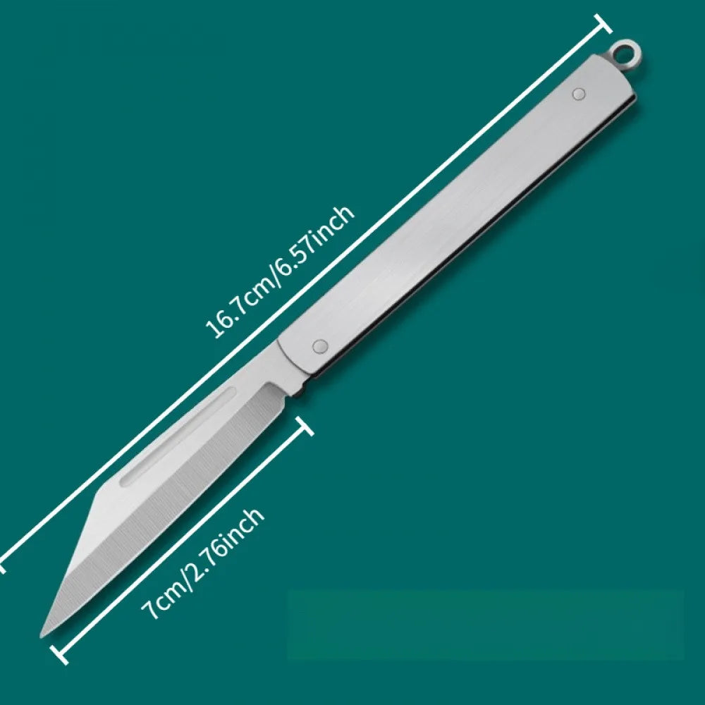 Stainless Steel Folding Fruit Knife – Portable Pocket Knife Folding Pocket Knife Axl large