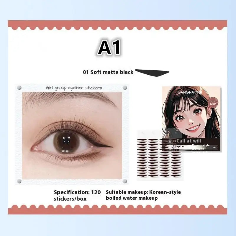 Eyeliner Seal Stickers Waterproof Sweat-Proof | 104–128 Pcs Eyeliner Stickers Axl A1