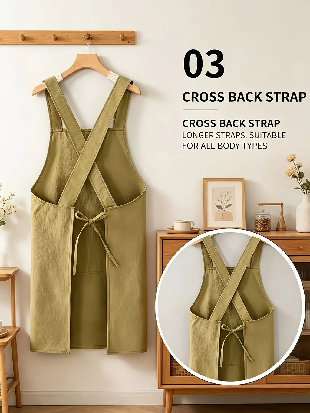2-Pack Kitchen Cross Apron – Breathable with Large Pocket Kitchen Apron Set Axl