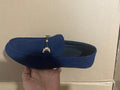 Men's Corduroy Slip-On Loafers – Soft Casual Flat Shoes Men's Slip-On Loafers Axl Blue 45
