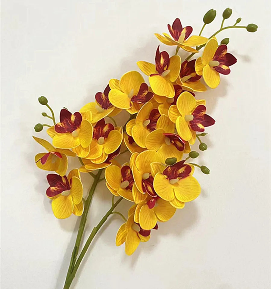 Real Touch Artificial Orchid – 21-Head Mini Phalaenopsis Branch Artificial Flower Branch Axl 10