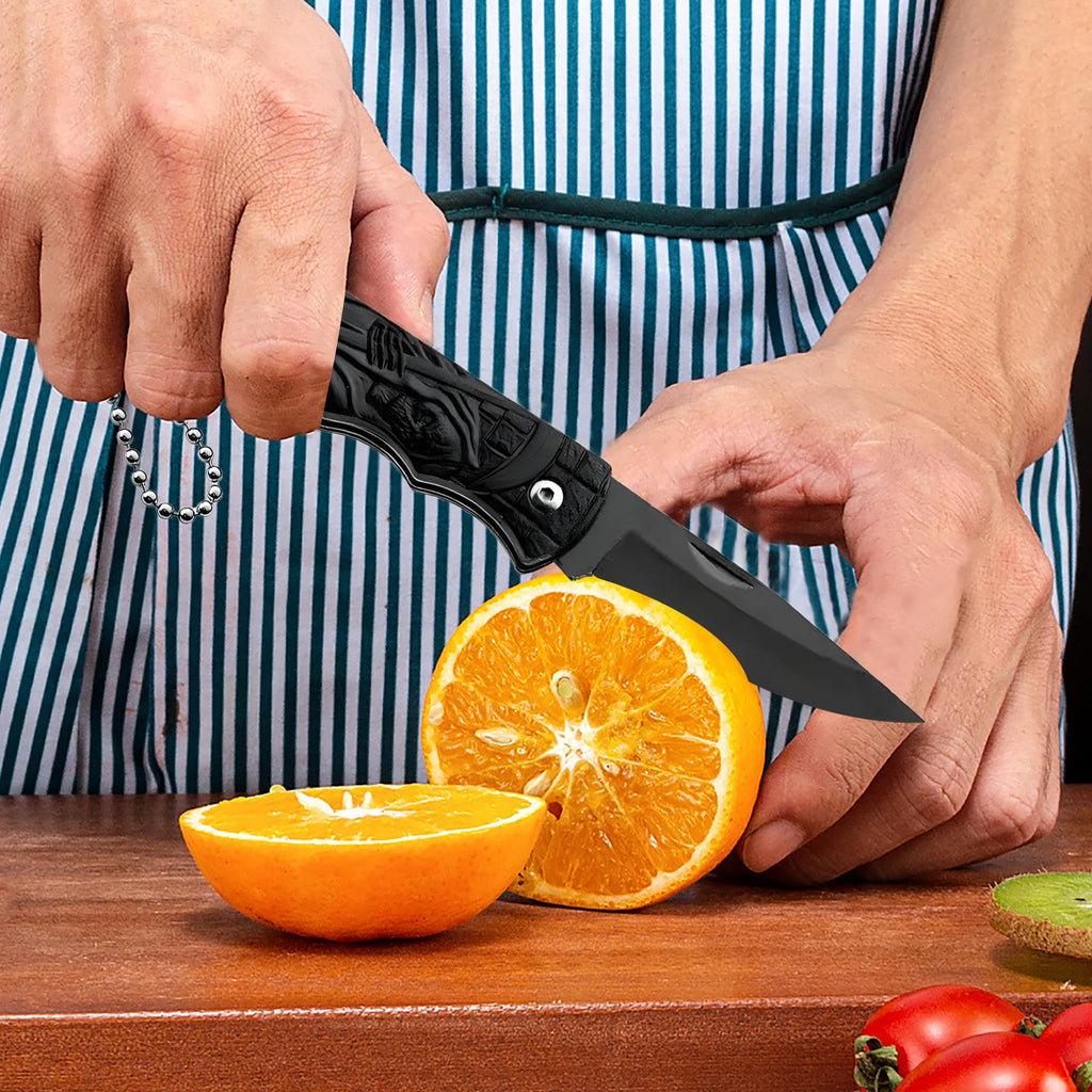 Stainless Steel Folding Paring Knife – Portable Kitchen Knife Folding Paring Knife Axl