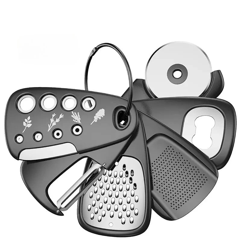 6-Piece Kitchen Gadgets Set – Grater, Peeler, Pizza Cutter Kitchen Gadget Set Axl