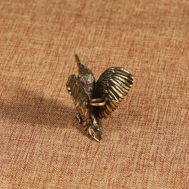 Mini Brass Eagle Statue – Opening Wing Sculpture Home & Office Decorative Sculpture Axl