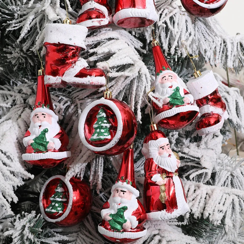 Santa Claus Christmas Tree Ornament – DIY Gift Box Pendant Christmas Tree Ornament Axl