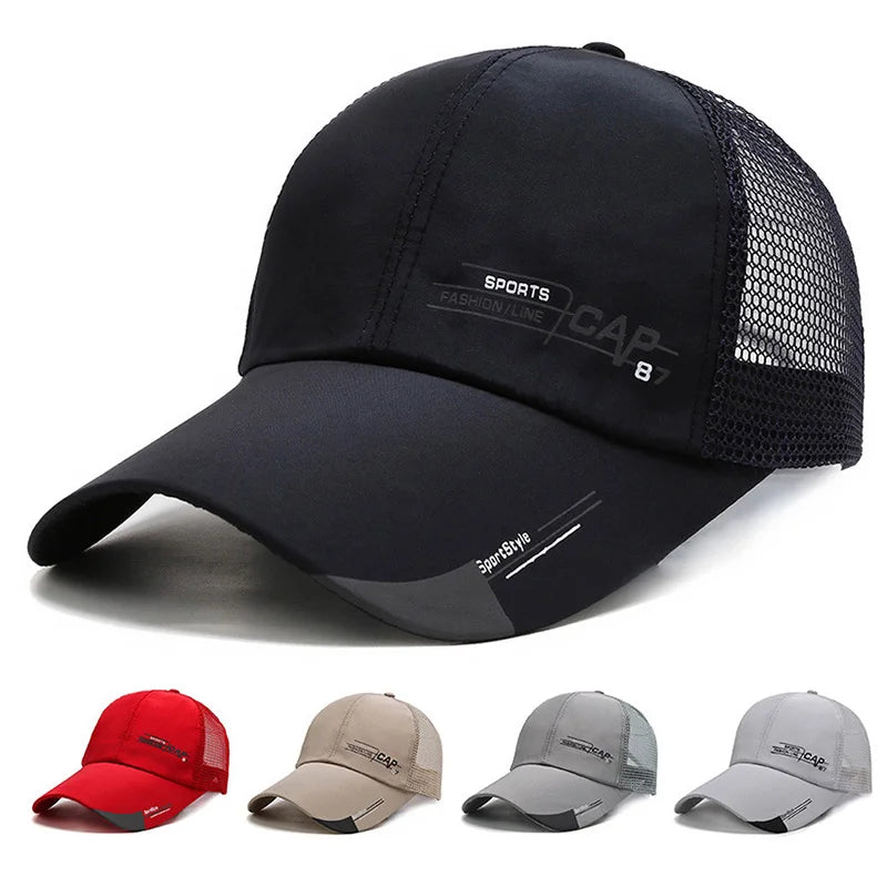 Men's Large Brim Baseball Cap – UV Sun Protection Outdoor Hat Baseball Cap Axl