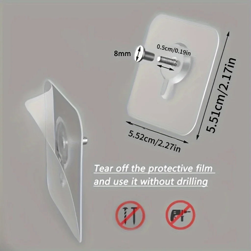 Self-Adhesive Wall Hooks – No-Drill Picture & Decor Hanger Adhesive Wall Hooks Axl