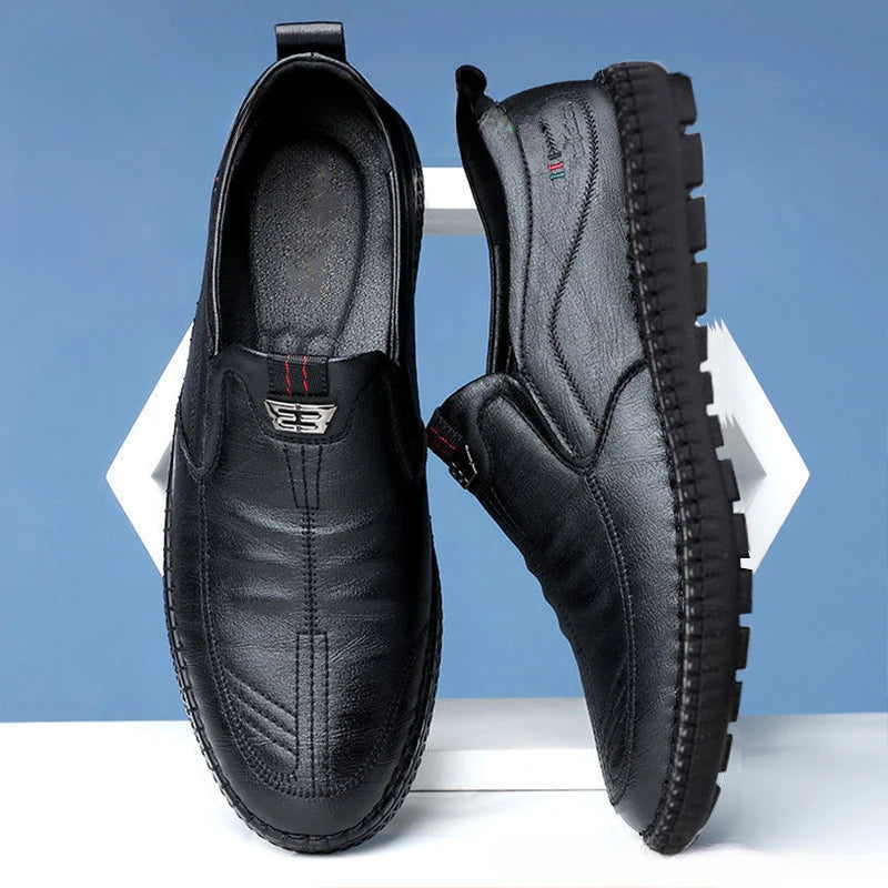 Men's Slip-On Loafers – Soft Sole Lightweight Casual Flat Shoes Men's Loafers Axl