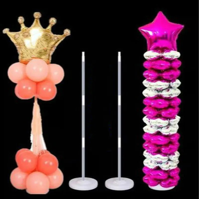 130cm Clear Balloon Column Stand | Party Arch Holder Balloon Column Stand Axl