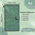 Vintage Lace Carving A6 Travel Notebook – Journal & Planner Travel Journal Notebook Axl Dark Green 1pc