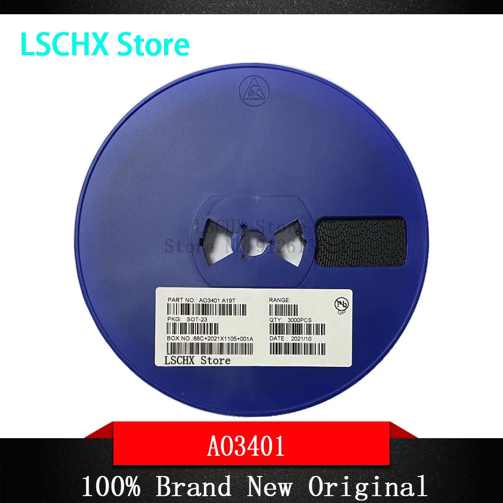 3000pcs AO3400 AO3401 AO3407 SOT-23 MOSFET Transistor Pack MOSFET Transistor Kit Axl AO3400
