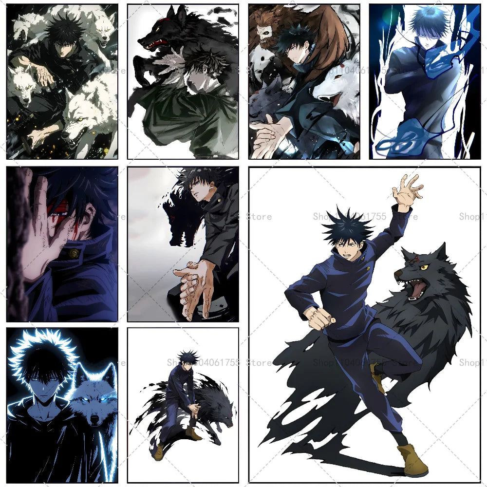 Anime Megumi Wall Poster – Self-Adhesive Waterproof Sticker Anime Wall Poster Axl