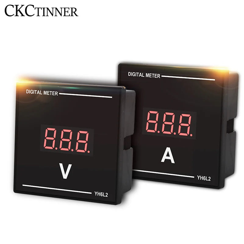 Digital Voltmeter Ammeter AC 50–500V Panel Meter 220V 380V Digital Panel Meter Axl