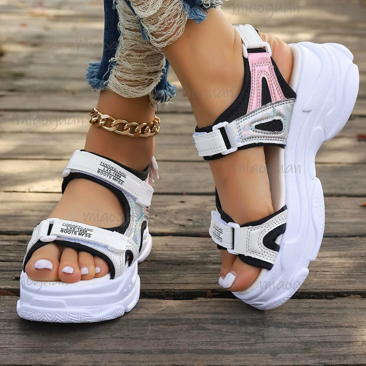 Women's Wedge Platform Sandals – Non-Slip Beach Casual Shoes Wedge Platform Sandals Axl