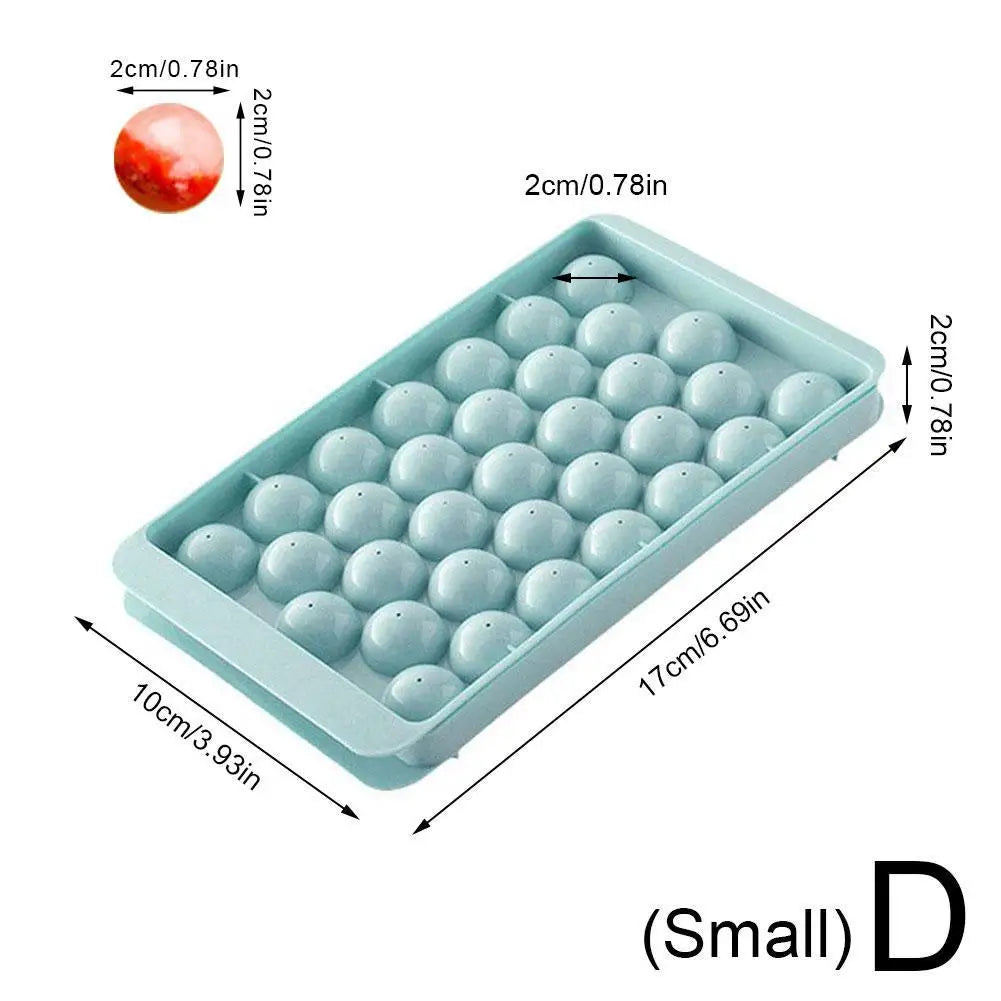 3D Round Ice Ball Maker Tray with Lid – Diamond Sphere Mold Ice Ball Mold Tray Axl D