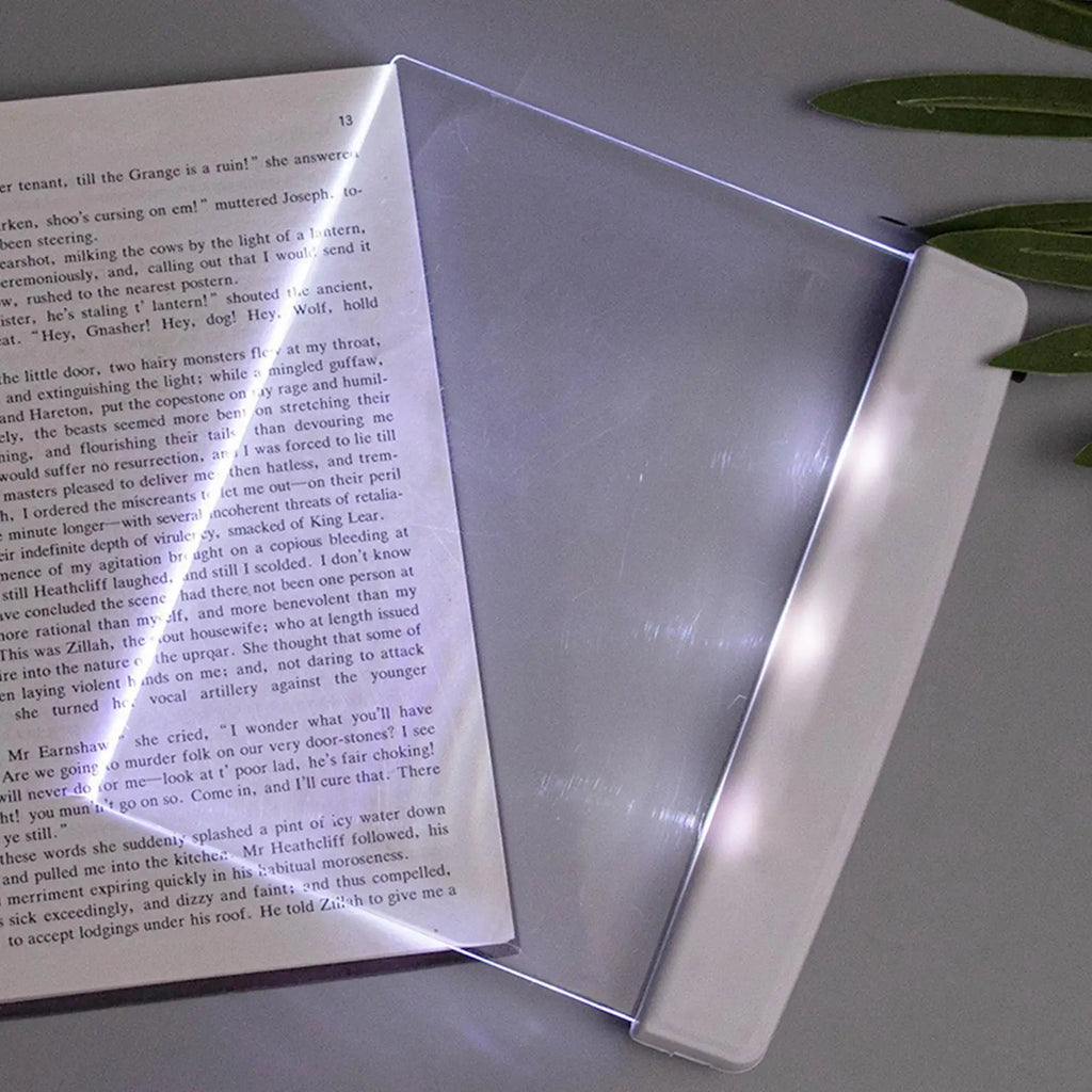 LED Flat Book Light – Portable Page Illuminator for Night Reading LED Book Light Axl