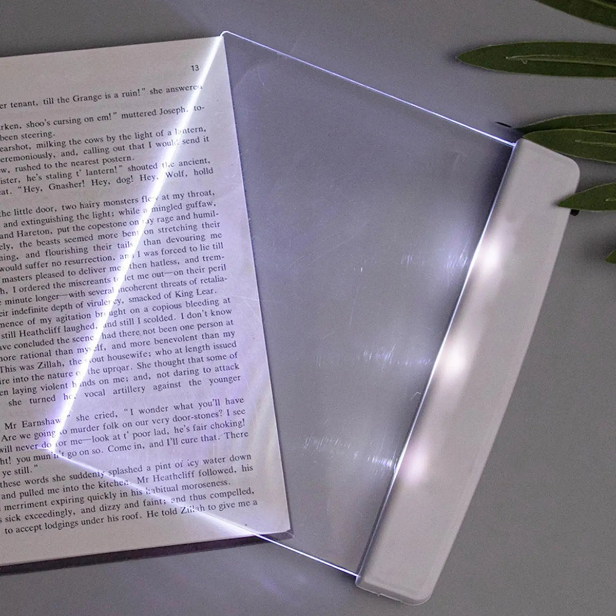 LED Flat Book Light – Portable Page Illuminator for Night Reading LED Book Light Axl