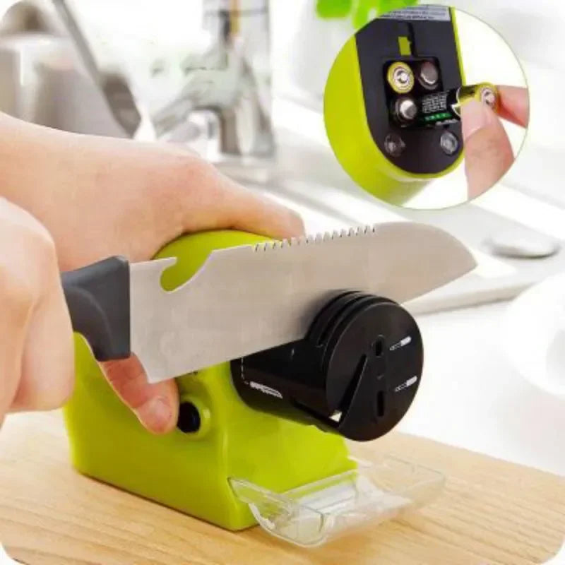 PLYS Electric & Manual Knife Sharpener – Ceramic & Steel Knife Sharpener Axl