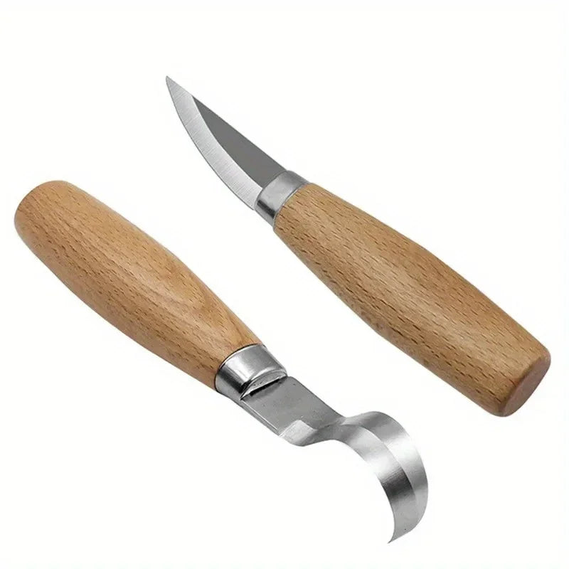 Wood Carving Hook Knife Chisel – Ergonomic Spoon Carving Tool Wood Carving Knife Axl