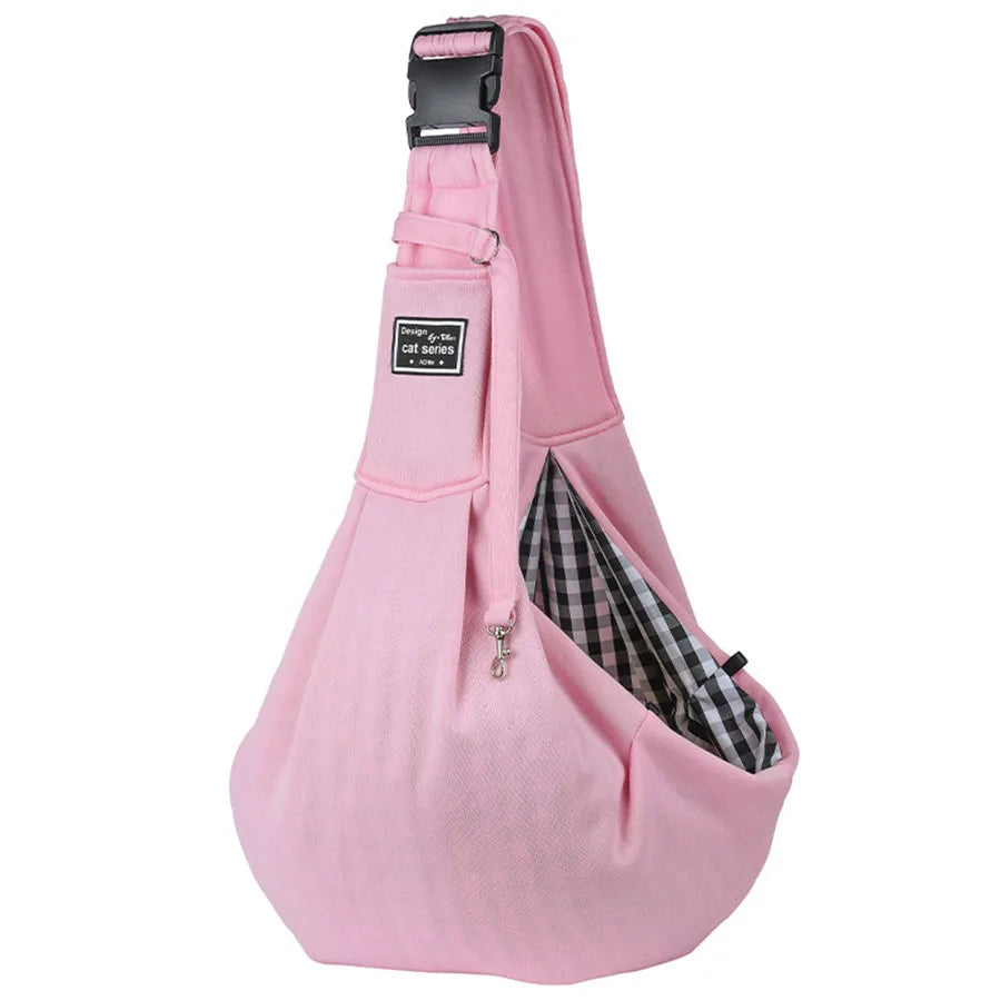 Single Shoulder Pet Carrier Bag – Adjustable Strap, Up to 6.5kg Pet Carrier Bag Axl Pink